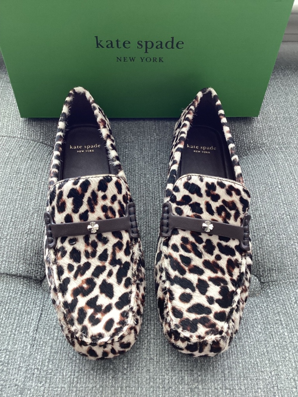 kate spade new york Women's Flower Stud Round Toe Moccasin Loafers, size 6.5 - Picture 8 of 12